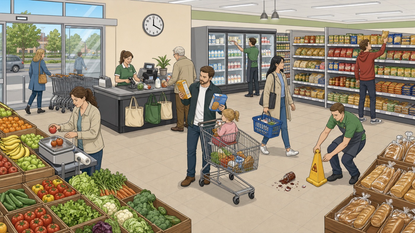 At the supermarket