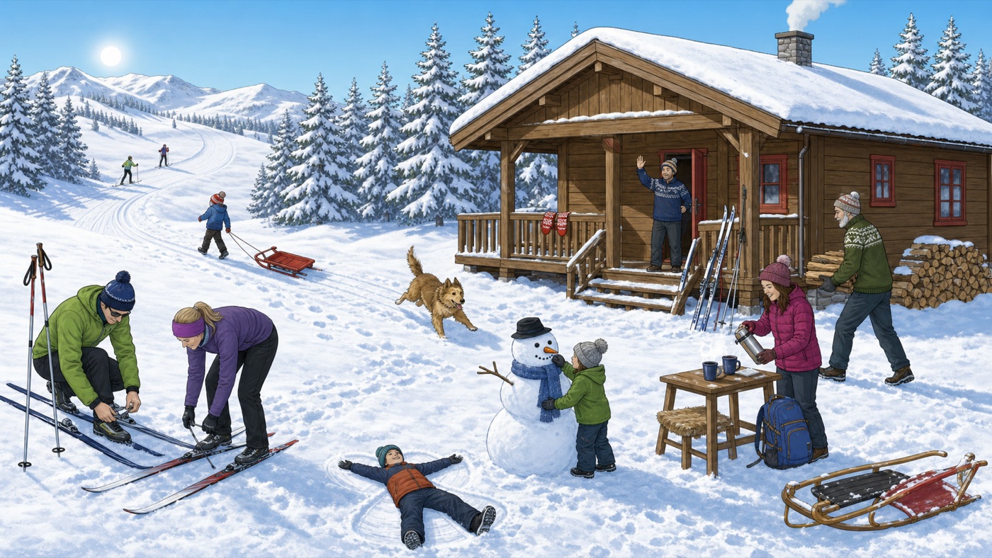 A winter day at the cabin